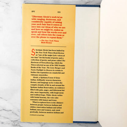 The Lone Ranger & Tonto Fistfight in Heaven by Sherman Alexie SIGNED! [FIRST EDITION] 1993