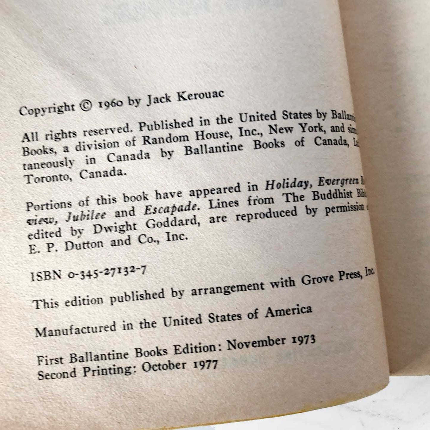 Lonesome Traveler by Jack Kerouac [1977 PAPERBACK]
