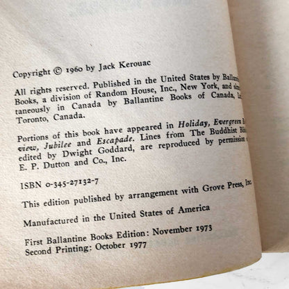 Lonesome Traveler by Jack Kerouac [1977 PAPERBACK]
