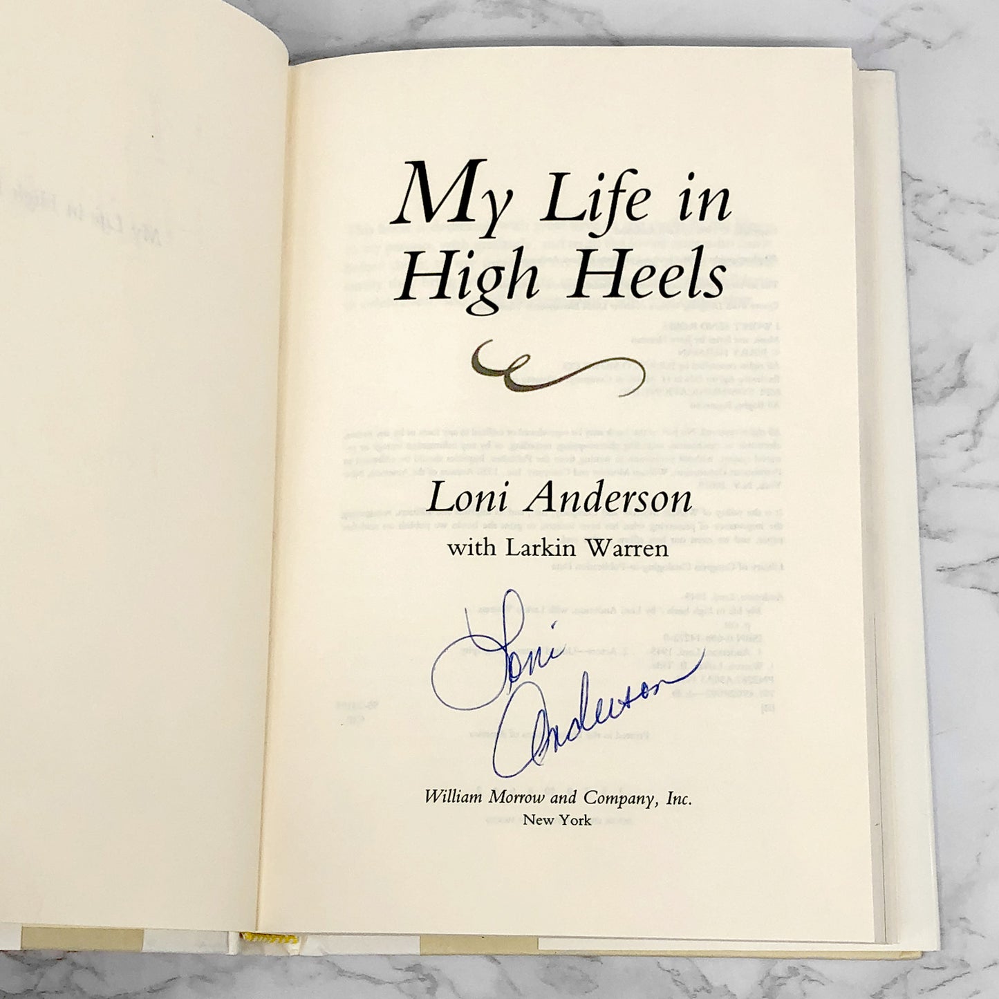 My Life in High Heels by Loni Anderson SIGNED! [FIRST EDITION] 1995