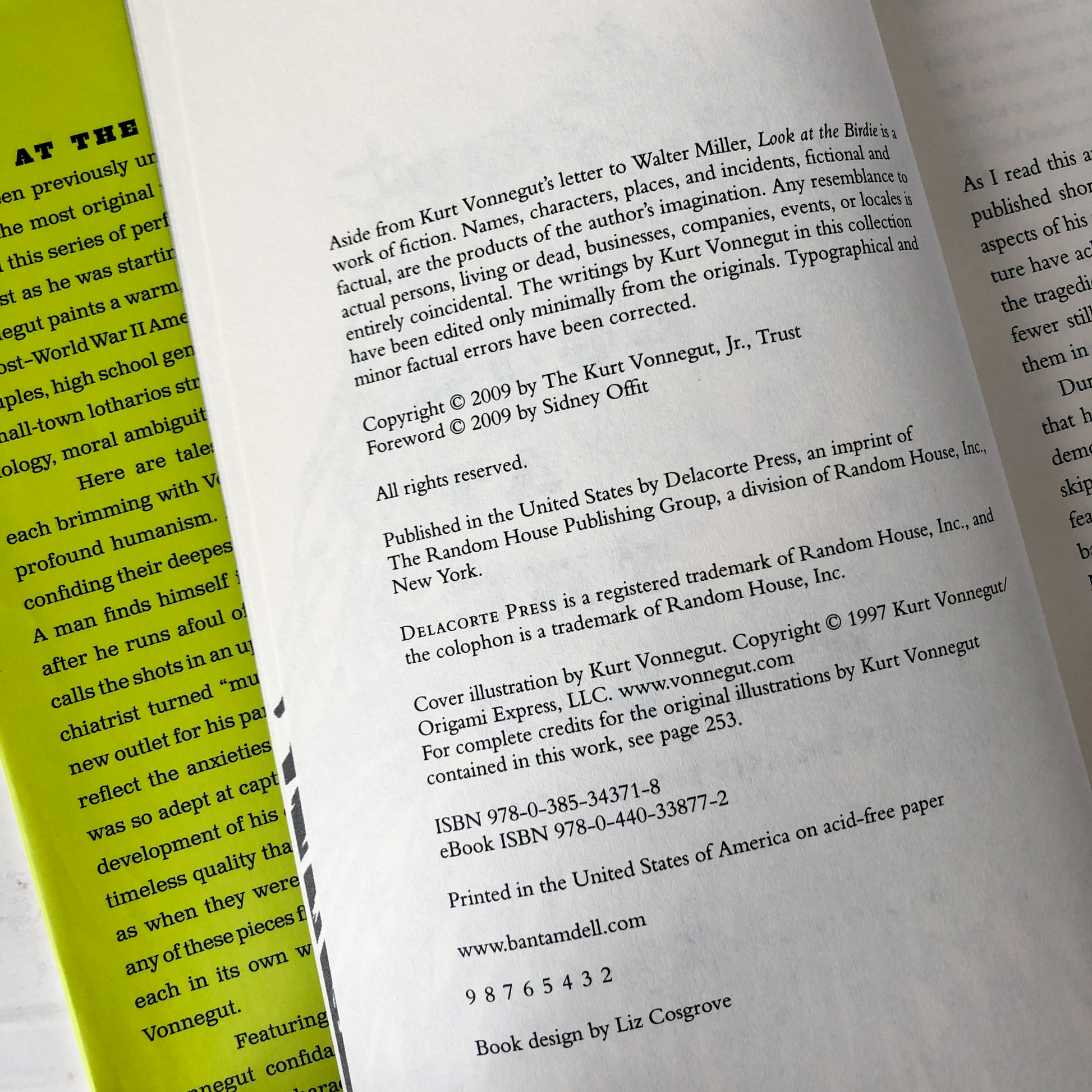 Look at the Birdie: Unpublished Short Fiction by Kurt Vonnegut [FIRST EDITION] - Bookshop Apocalypse