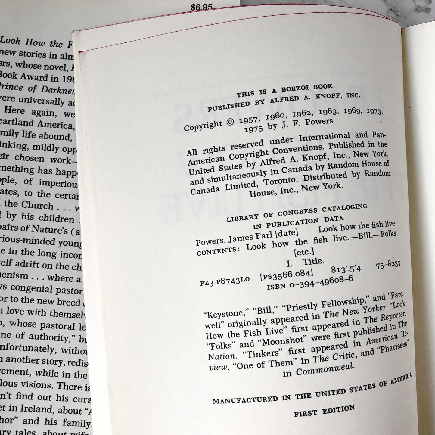 Look How the Fish Live by J.F. Powers [FIRST EDITION / 1975]