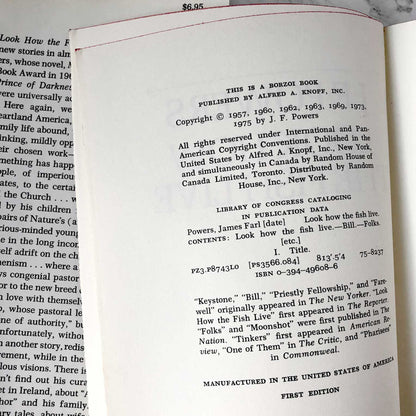 Look How the Fish Live by J.F. Powers [FIRST EDITION / 1975]