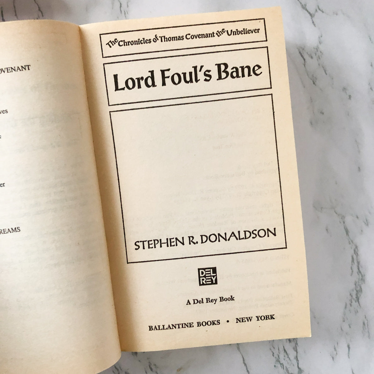 Lord Foul's Bane by Stephen R. Donaldson [1987 PAPERBACK] - Bookshop Apocalypse