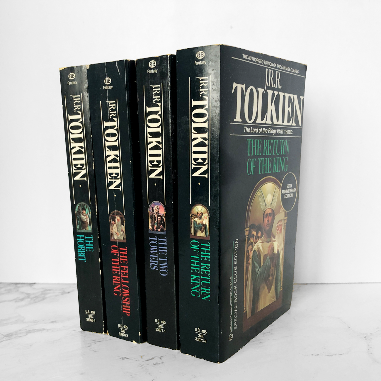The Lord of the Rings & The Hobbit by J.R.R. Tolkien [FOUR PAPERBACK SET] - Bookshop Apocalypse