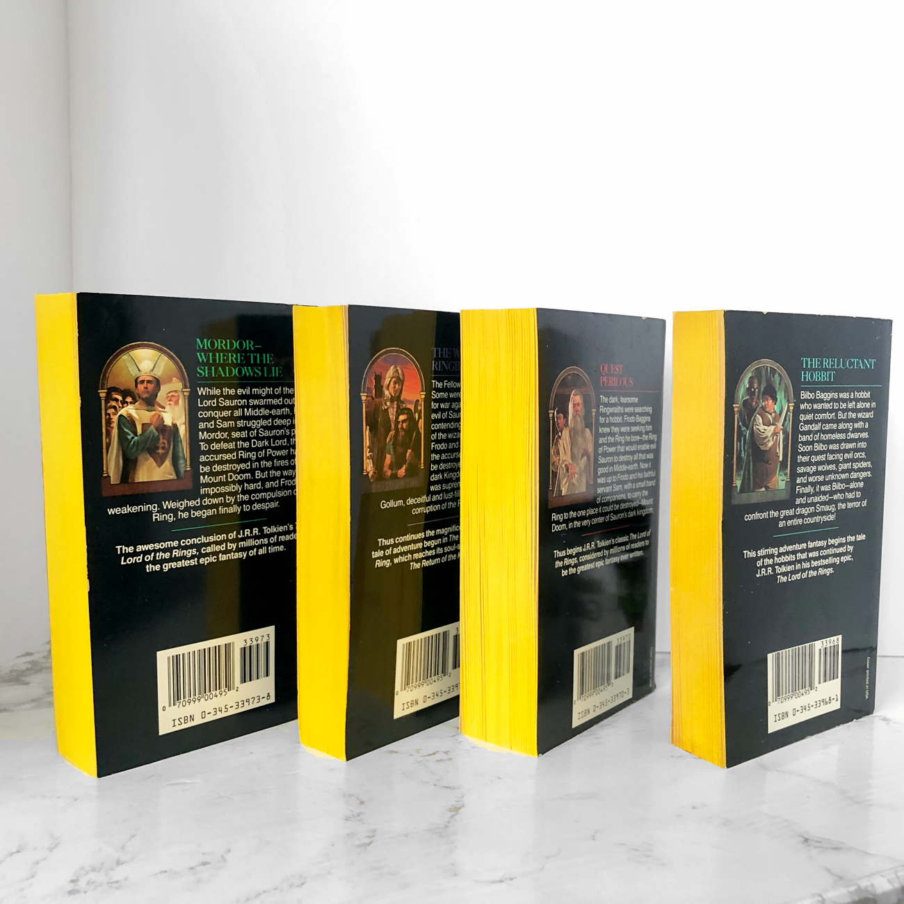 The Lord of the Rings & The Hobbit by J.R.R. Tolkien [FOUR PAPERBACK SET] - Bookshop Apocalypse