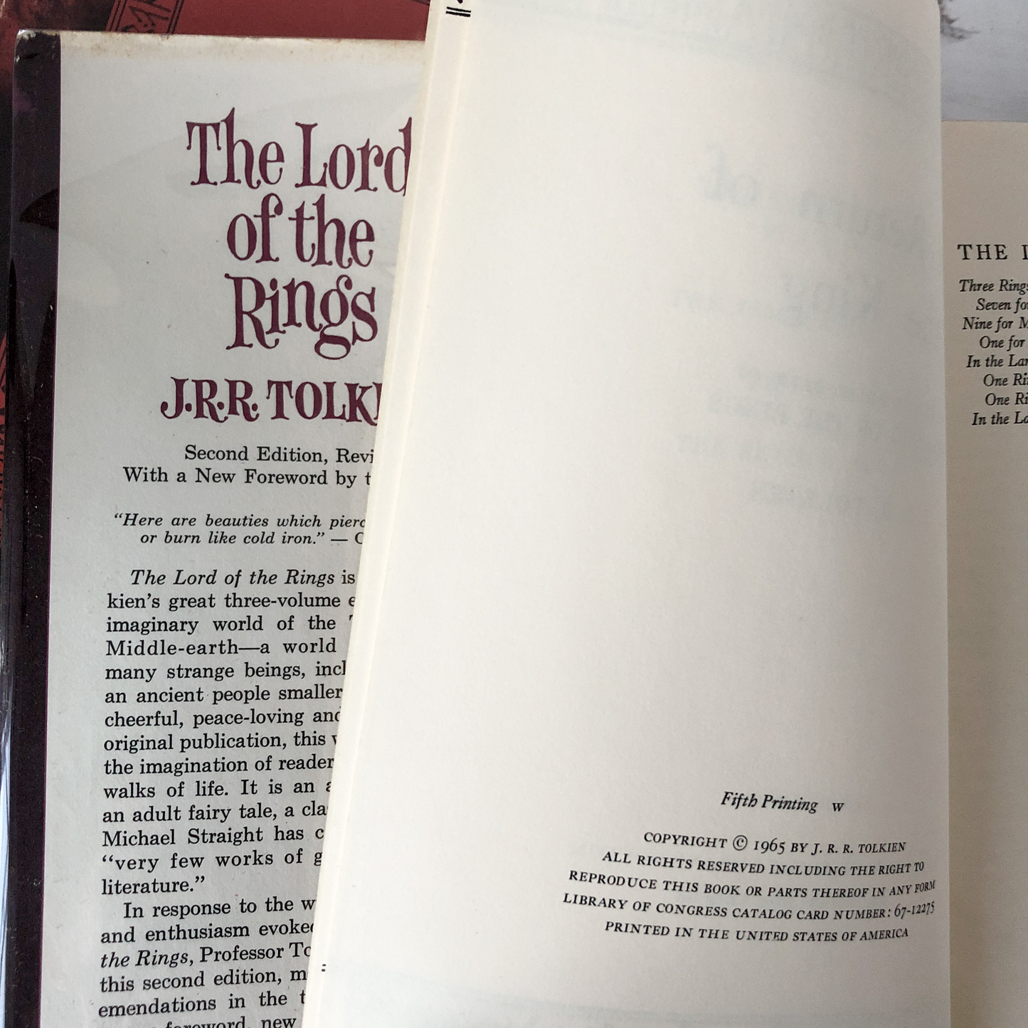 The Lord of the Rings Trilogy by JRR Tolkien [1965 HARDCOVER BOX SET] - Bookshop Apocalypse