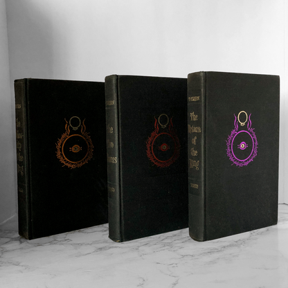 The Lord of the Rings Trilogy by JRR Tolkien [1965 HARDCOVER BOX SET] - Bookshop Apocalypse