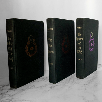 The Lord of the Rings Trilogy by JRR Tolkien [1965 HARDCOVER BOX SET] - Bookshop Apocalypse