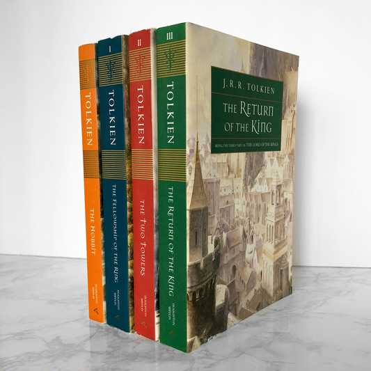 The Hobbit & The Lord of the Rings Trilogy by J.R.R. Tolkien [FOUR PAPERBACK SET] - Bookshop Apocalypse