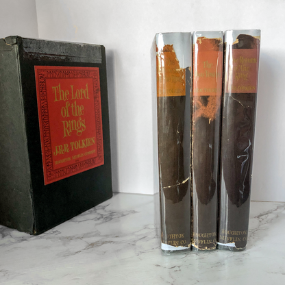 The Lord of the Rings Trilogy by JRR Tolkien [1965 HARDCOVER BOX SET] - Bookshop Apocalypse