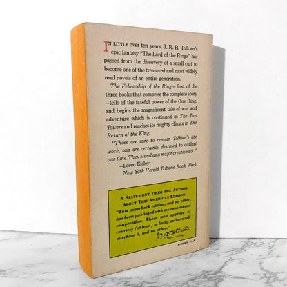 The Fellowship of the Ring by J.R.R. Tolkien [1965 PAPERBACK] - Bookshop Apocalypse