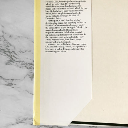 Love in The Time of Cholera by Gabriel García Márquez [UK FIRST EDITION] - Bookshop Apocalypse