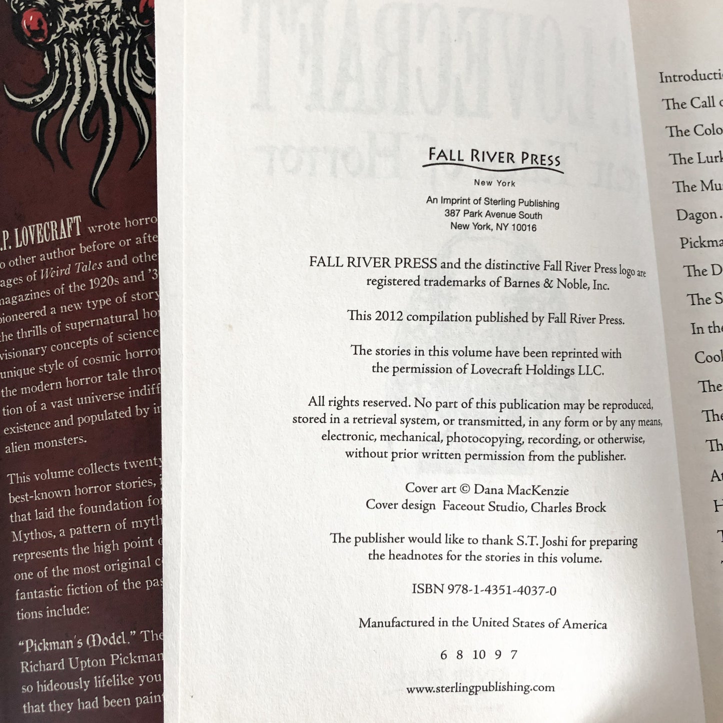 Great Tales of Horror by H.P. Lovecraft [HARDCOVER ANTHOLOGY] - Bookshop Apocalypse