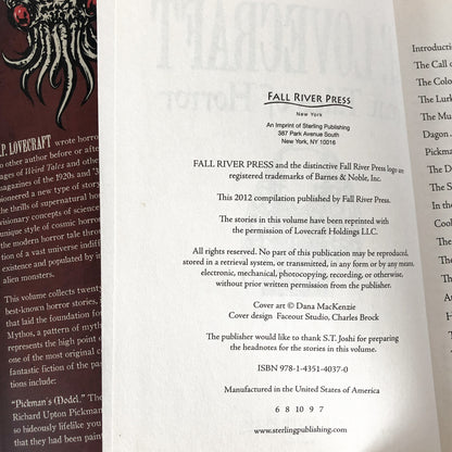 Great Tales of Horror by H.P. Lovecraft [HARDCOVER ANTHOLOGY] - Bookshop Apocalypse