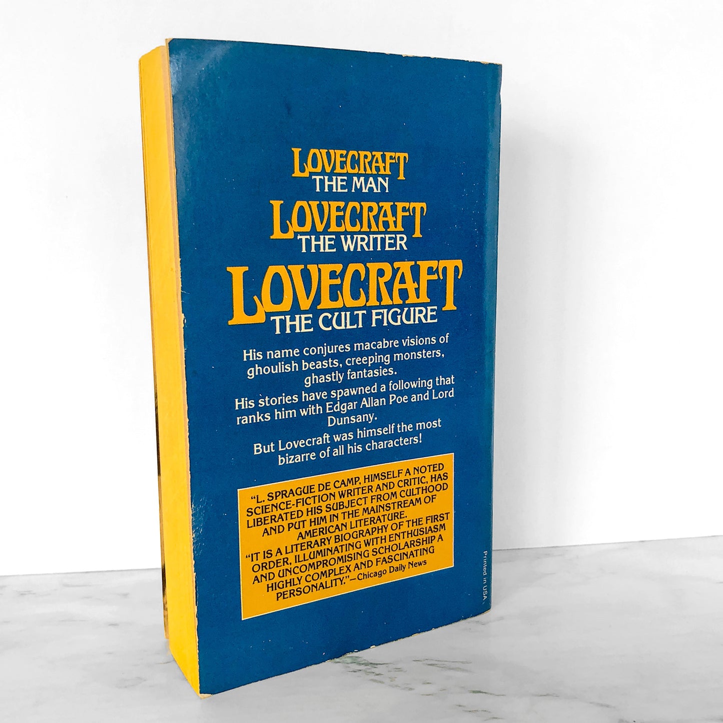 H.P. Lovecraft: A Biography by L. Sprague de Camp [FIRST PAPERBACK PRINTING / 1976]