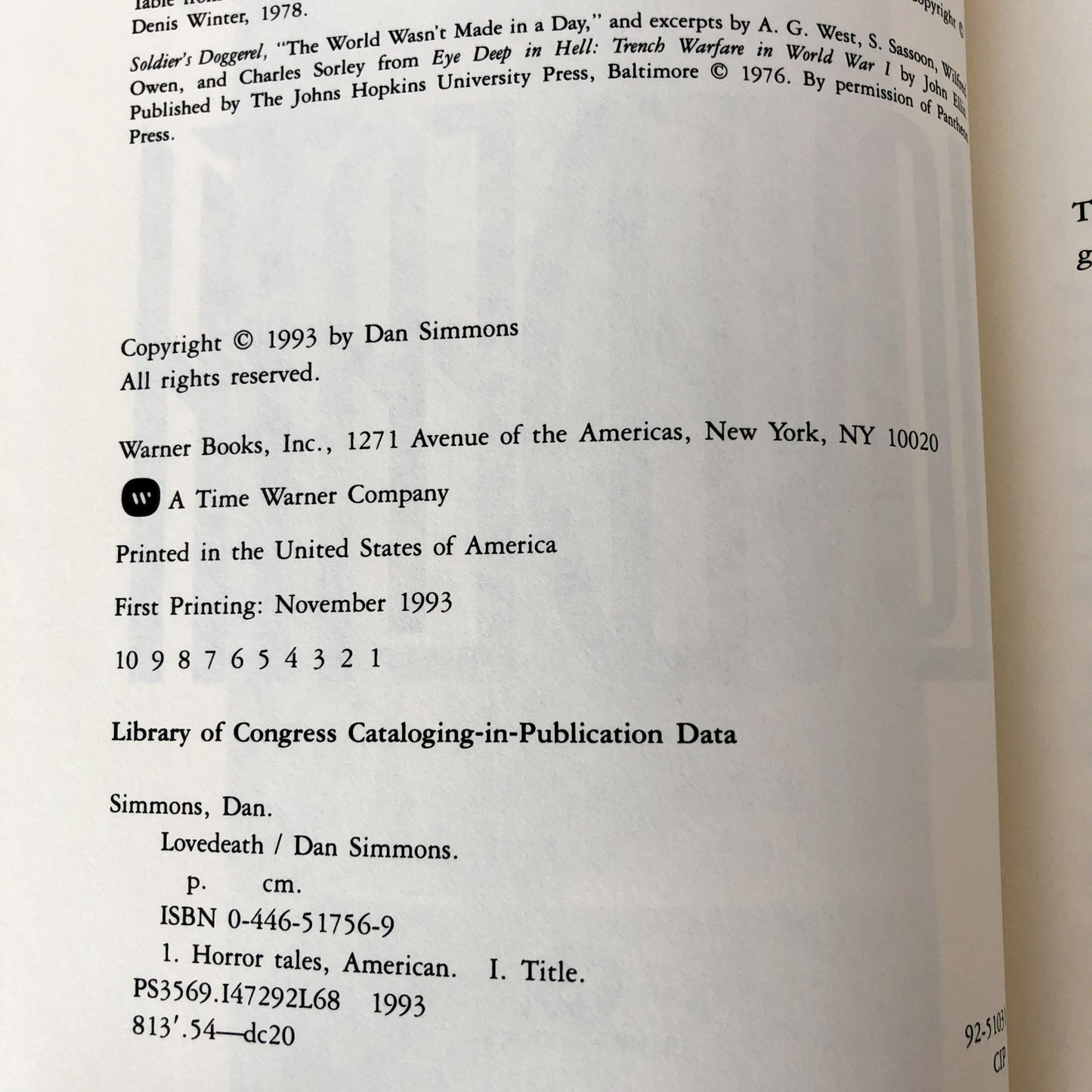 Lovedeath by Dan Simmons SIGNED! [FIRST EDITION / FIRST PRINTING] 1993