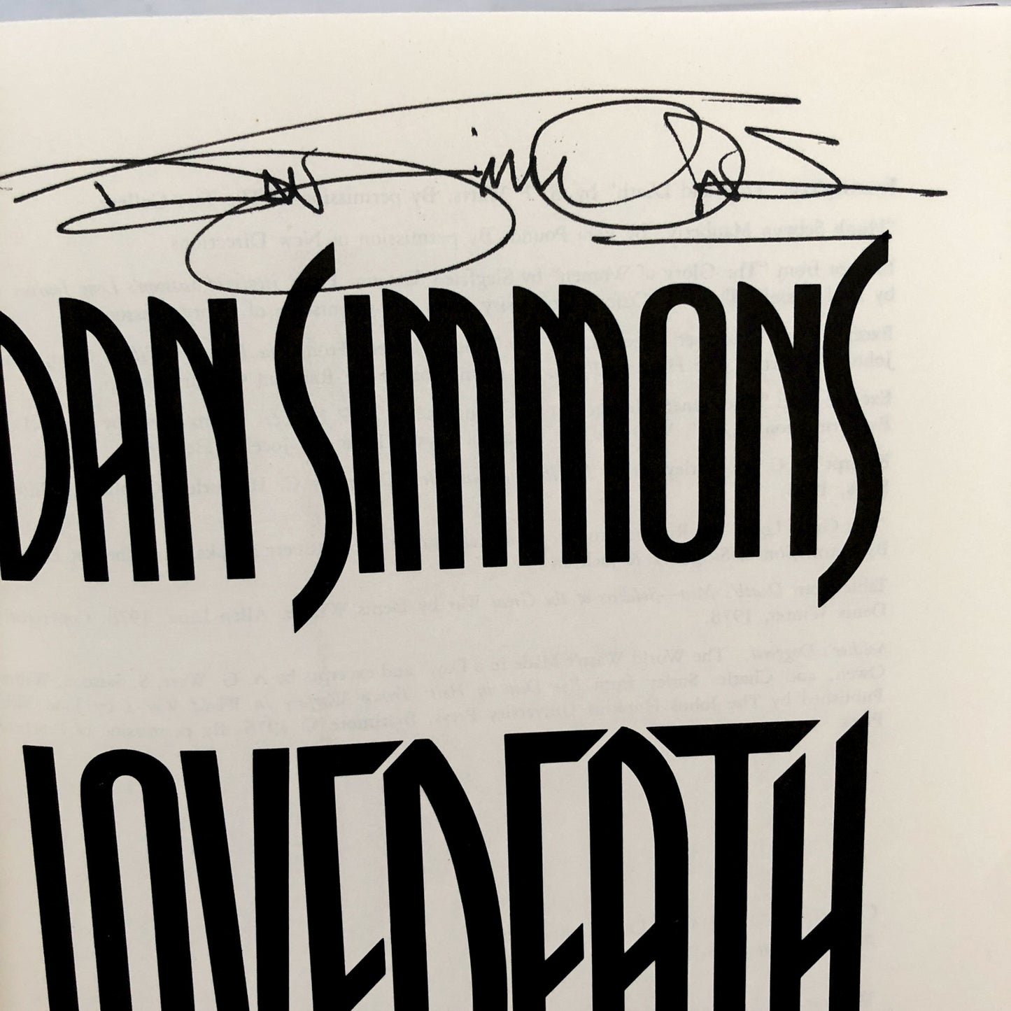 Lovedeath by Dan Simmons SIGNED! [FIRST EDITION / FIRST PRINTING] 1993