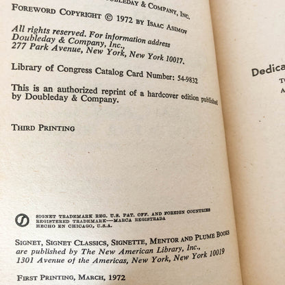 Lucky Starr and the Oceans of Venus by Isaac Asimov [1972 PAPERBACK]