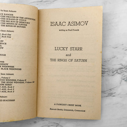 Lucky Starr and the Rings of Saturn by Isaac Asimov [1978 PAPERBACK]