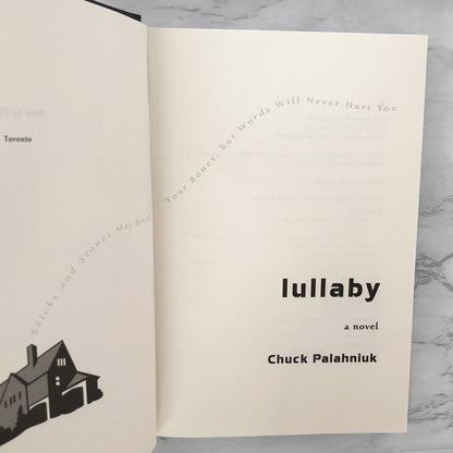 Lullaby by Chuck Palahniuk [FIRST EDITION] 2002