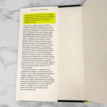 Lullaby by Chuck Palahniuk SIGNED! [FIRST EDITION / FIRST PRINTING] 2002