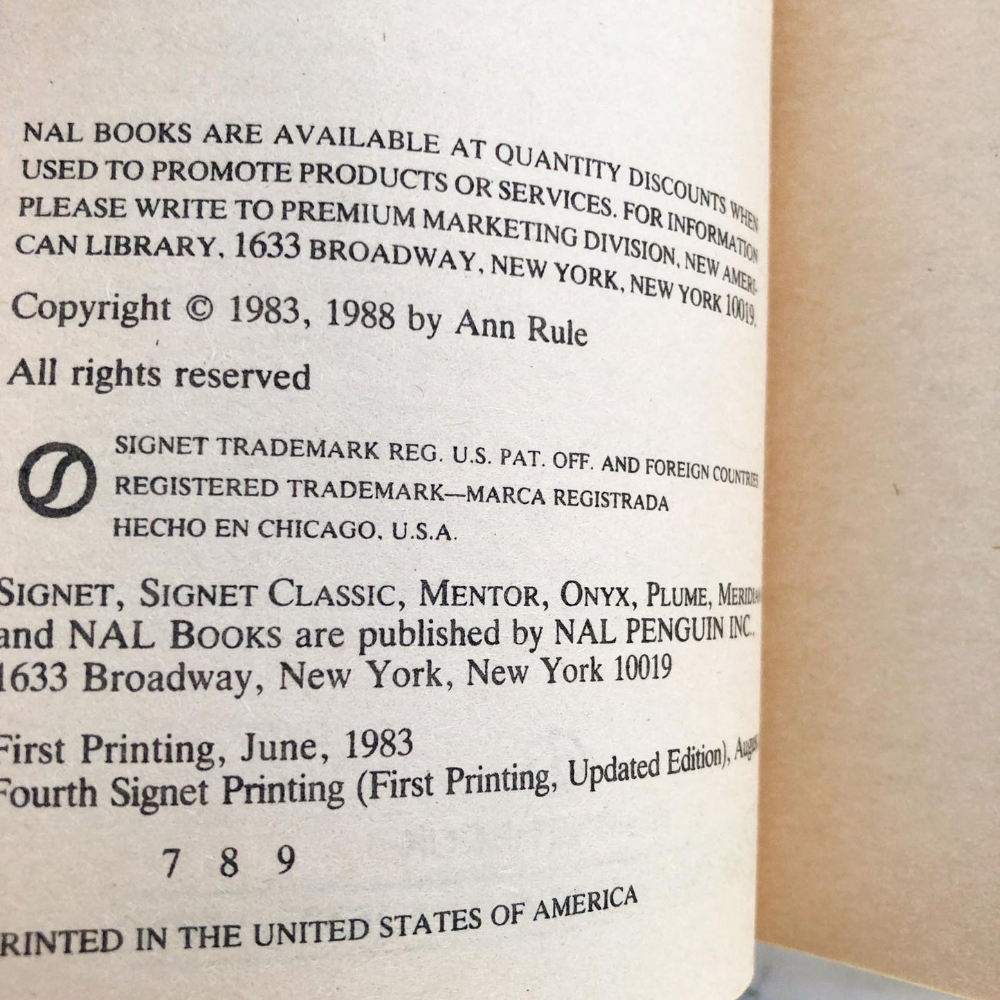 Lust Killer by Ann Rule [UPDATED PAPERBACK] 1988 • Signet True Crime