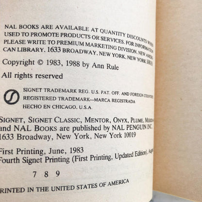Lust Killer by Ann Rule [UPDATED PAPERBACK] 1988 • Signet True Crime