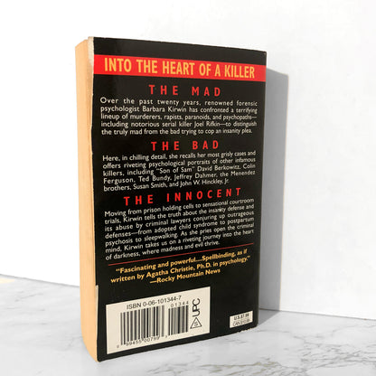 The Mad, the Bad & the Innocent: Tales of a Forensic Psychologist by Barbara R. Kirwin - Bookshop Apocalypse