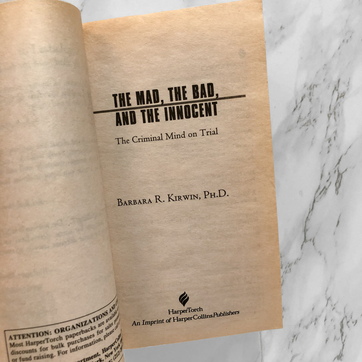 The Mad, the Bad & the Innocent: Tales of a Forensic Psychologist by Barbara R. Kirwin - Bookshop Apocalypse