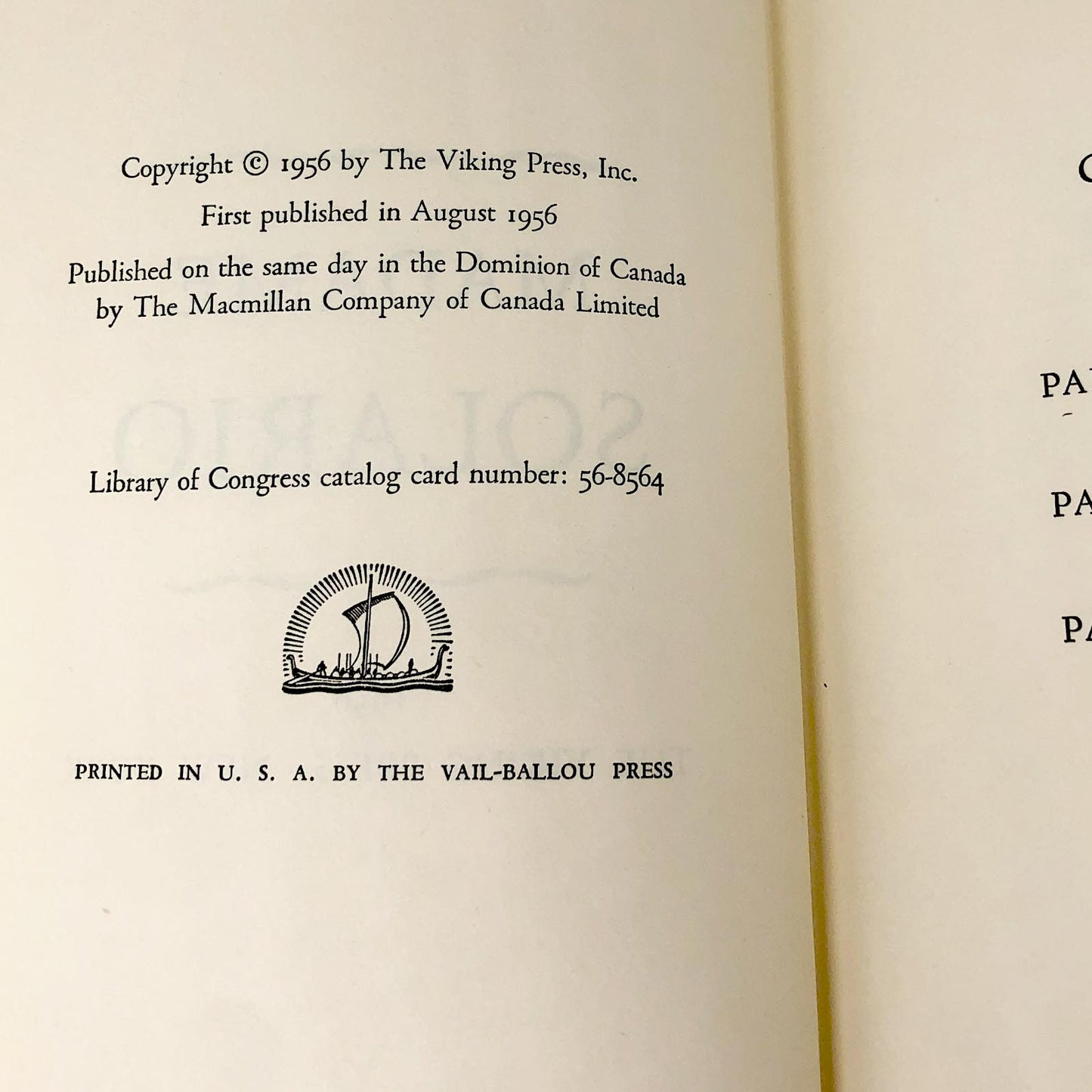 Madame Solario by "Anonymous" aka Gladys Huntington [FIRST EDITION • FIRST PRINTING] 1956