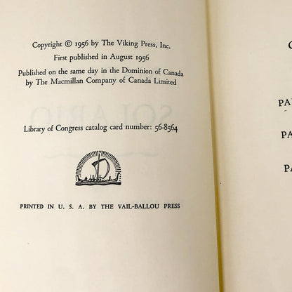 Madame Solario by "Anonymous" aka Gladys Huntington [FIRST EDITION • FIRST PRINTING] 1956