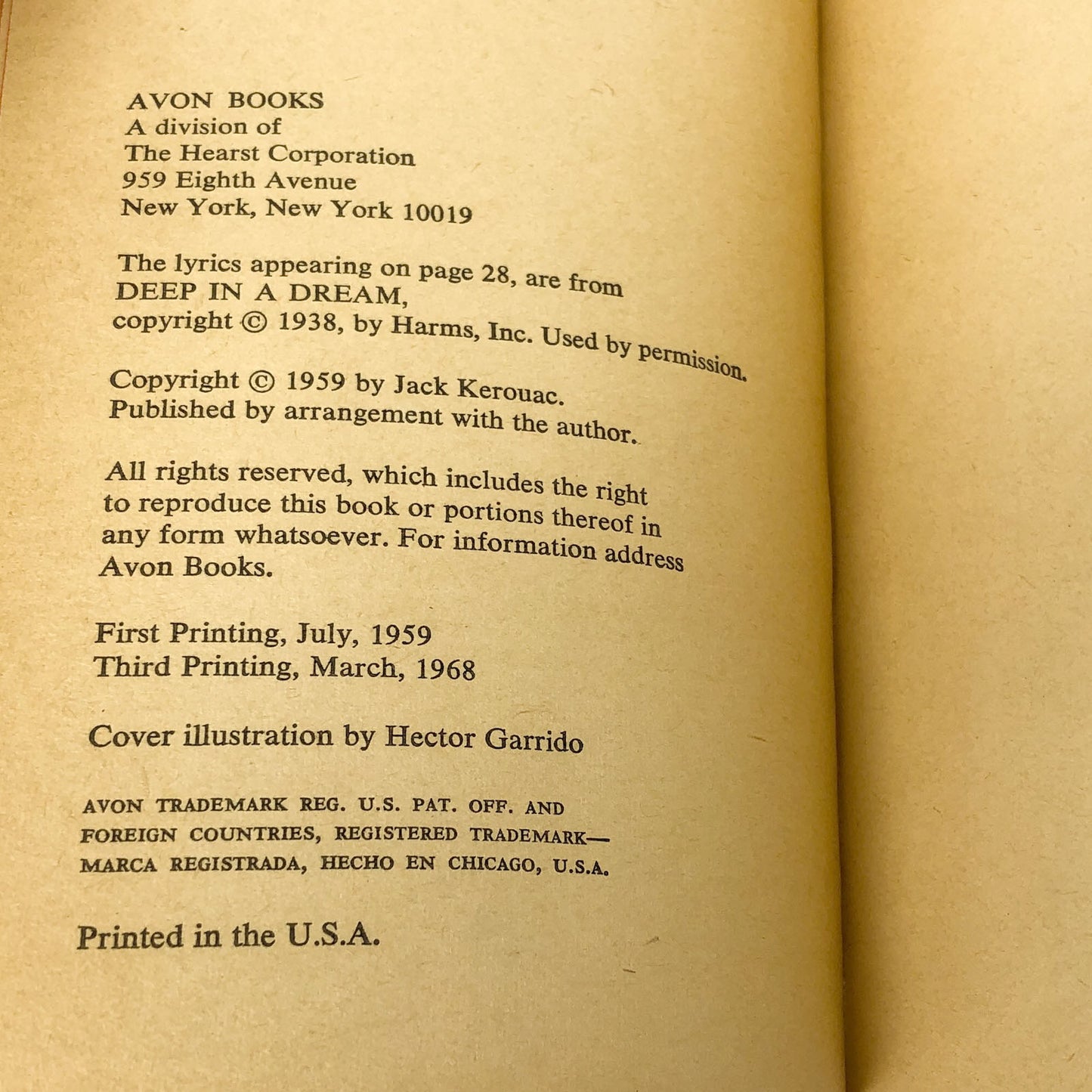Maggie Cassidy by Jack Kerouac [1968 PAPERBACK] 3rd Printing • Avon