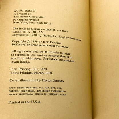 Maggie Cassidy by Jack Kerouac [1968 PAPERBACK] 3rd Printing • Avon