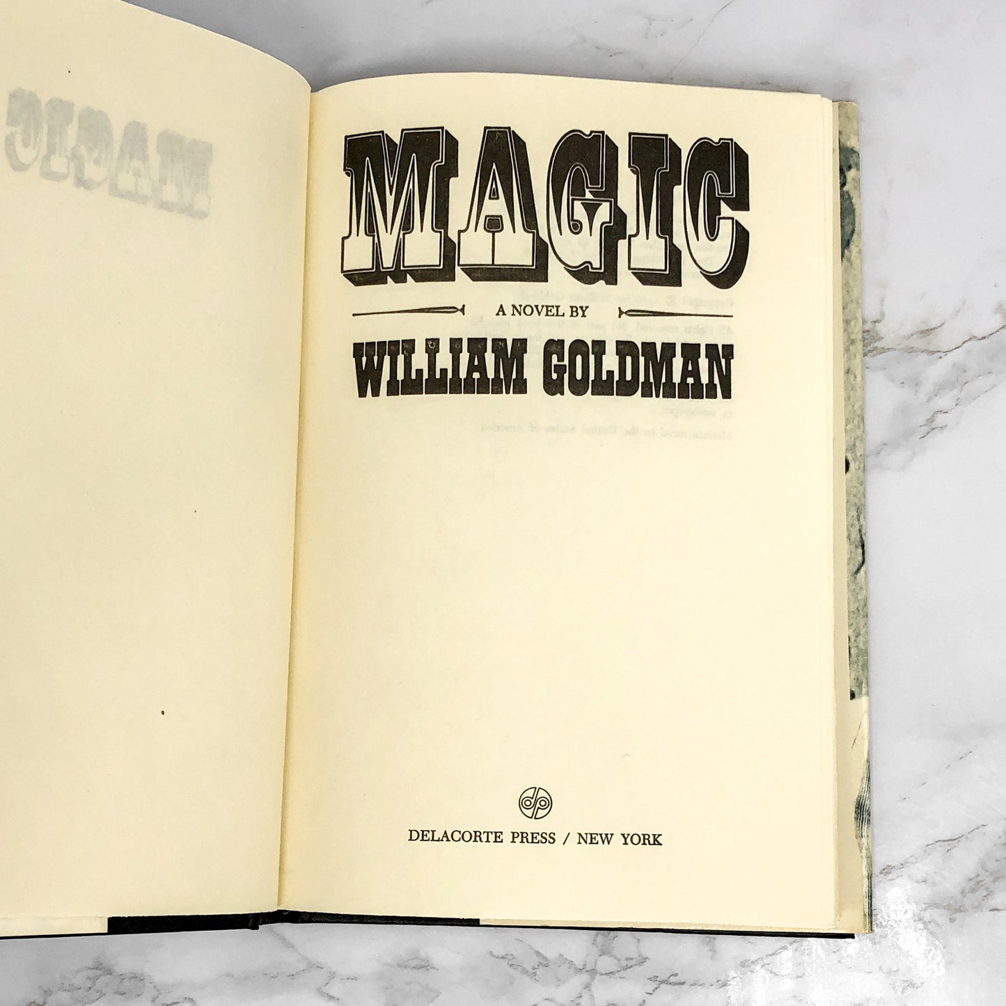 Magic by William Goldman [1976 HARDCOVER] BCE • Delacorte Press