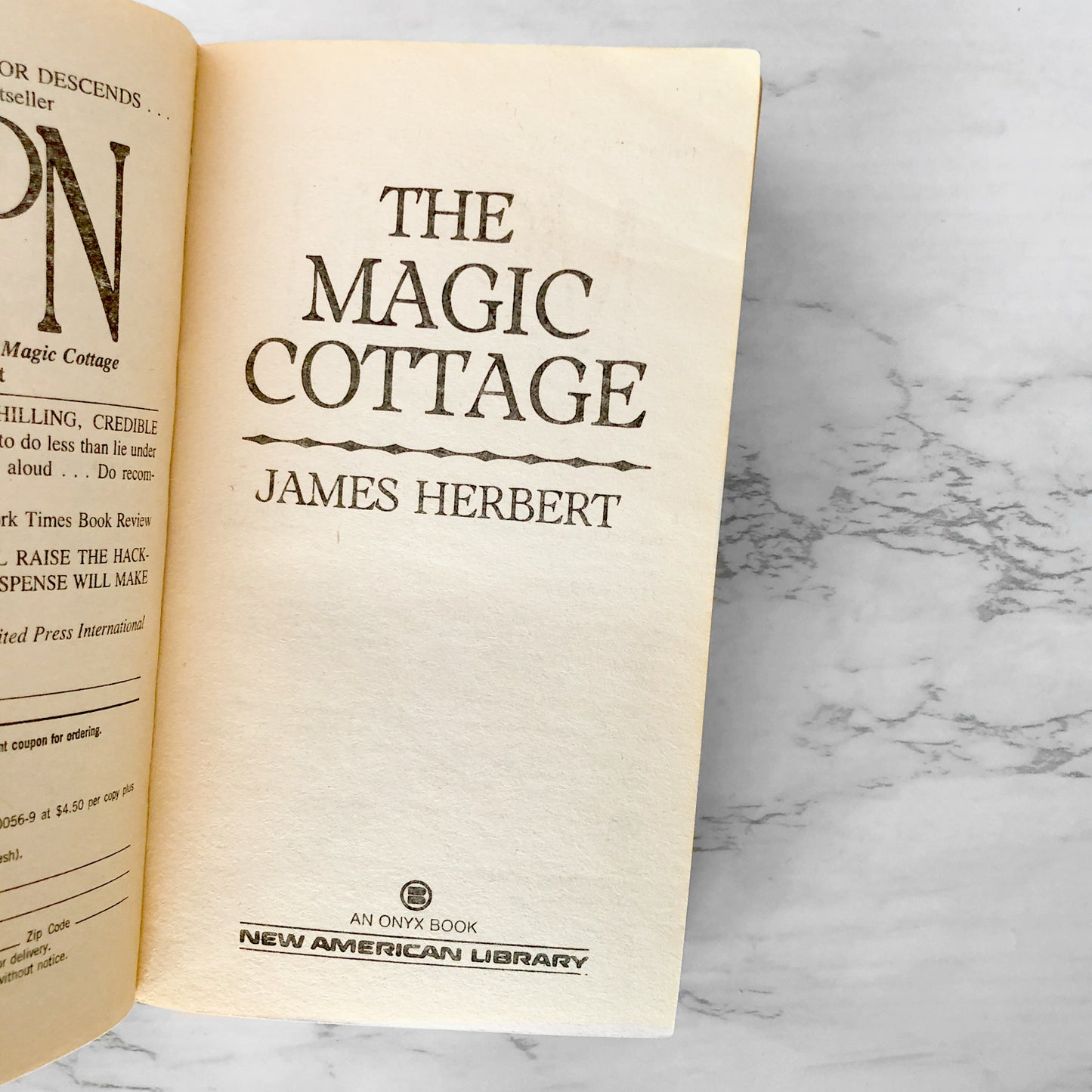 The Magic Cottage by James Herbert [1988 PAPERBACK]