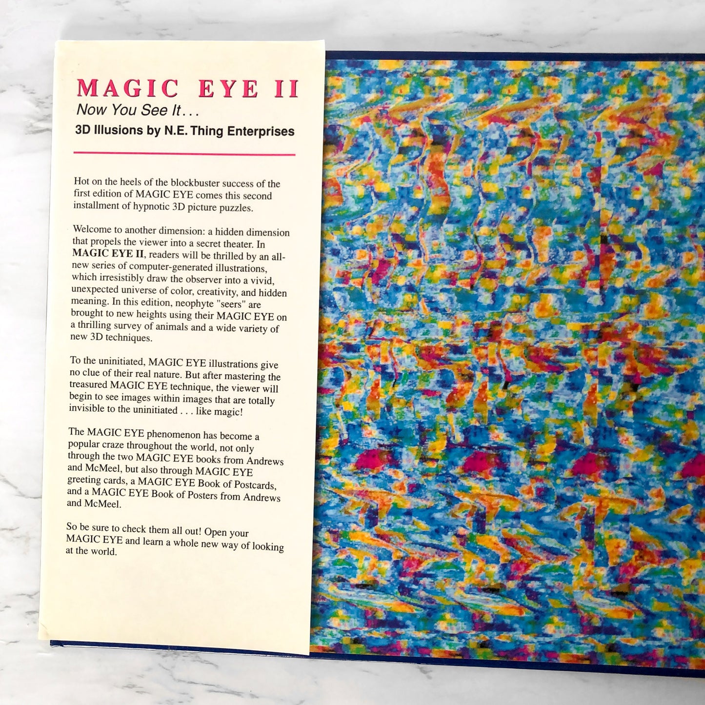 Magic Eye II: 3-D Illusions by N.E. Thing Enterprises [FIRST EDITION] 1994 • Andrews & McMeel