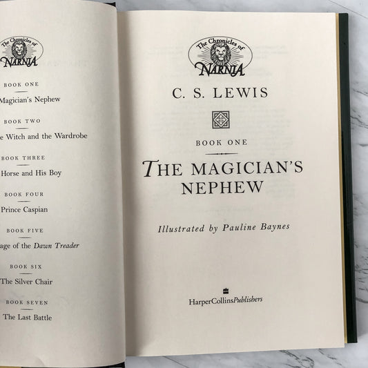 The Magician's Nephew by C.S. Lewis [1994 HARDCOVER / CHRONICLES OF NARNIA] - Bookshop Apocalypse
