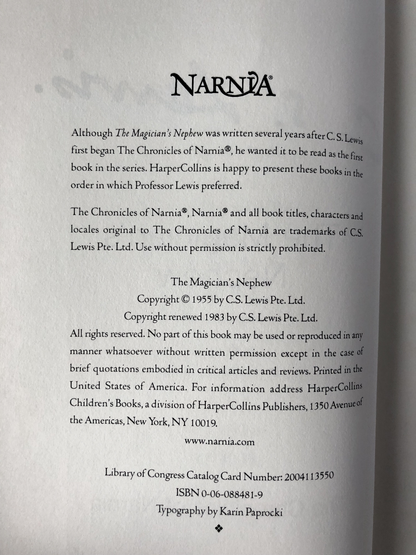 The Magician's Nephew by C.S. Lewis - Bookshop Apocalypse