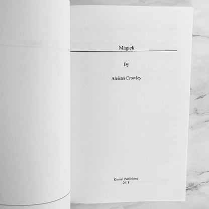 Magick by Aleister Crowley [TRADE PAPERBACK] 2018