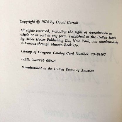 The Magic Makers: Magic & Sorcery Through the Ages by David Carroll [FIRST EDITION] 1974