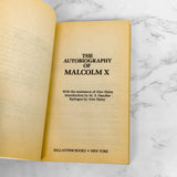The Autobiography of Malcolm X as told to Alex Haley [1991 PAPERBACK]