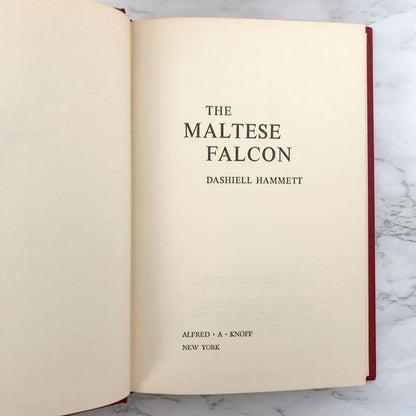 The Maltese Falcon by Dashiell Hammett [BOOK CLUB EDITION / 1957]