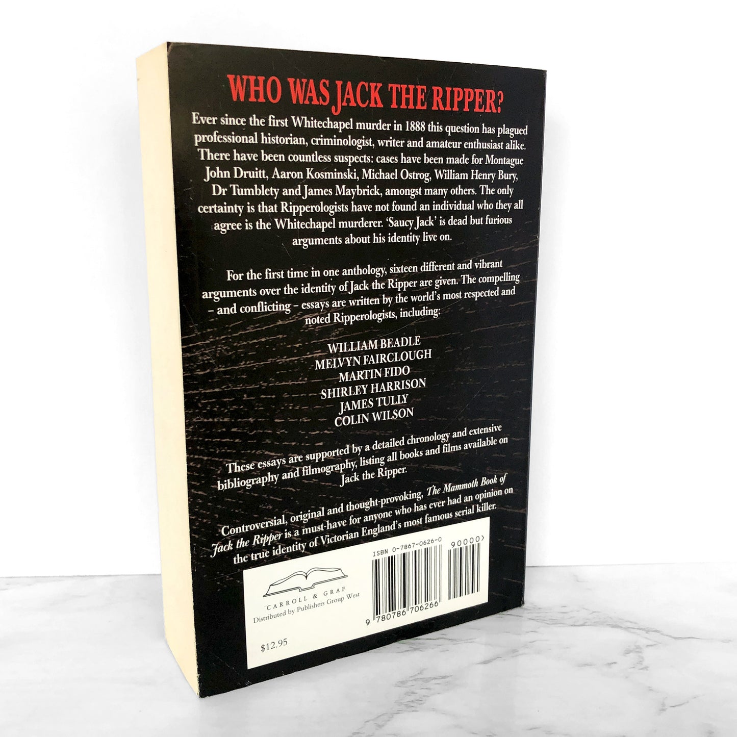 The Mammoth Book of Jack the Ripper by Maxim Jakubowski & Nathan Braund [U.K. TRADE PAPERBACK] 1999