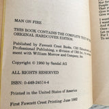 Man on Fire by A.J. Quinnell [FIRST PAPERBACK PRINTING / 1982]