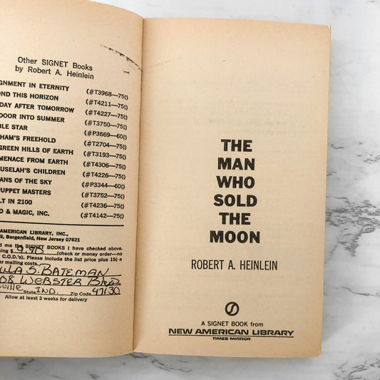The Man Who Sold the Moon by Robert A. Heinlein [1951 PAPERBACK]