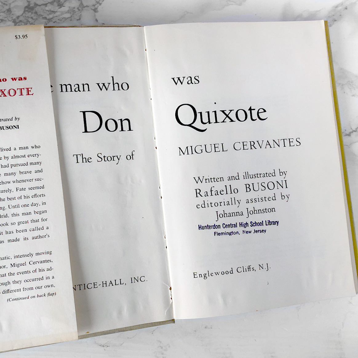 The Man Who Was Don Quixote: The Story of Miguel Cervantes by Rafaello Busoni [FIRST EDITION / 1958]