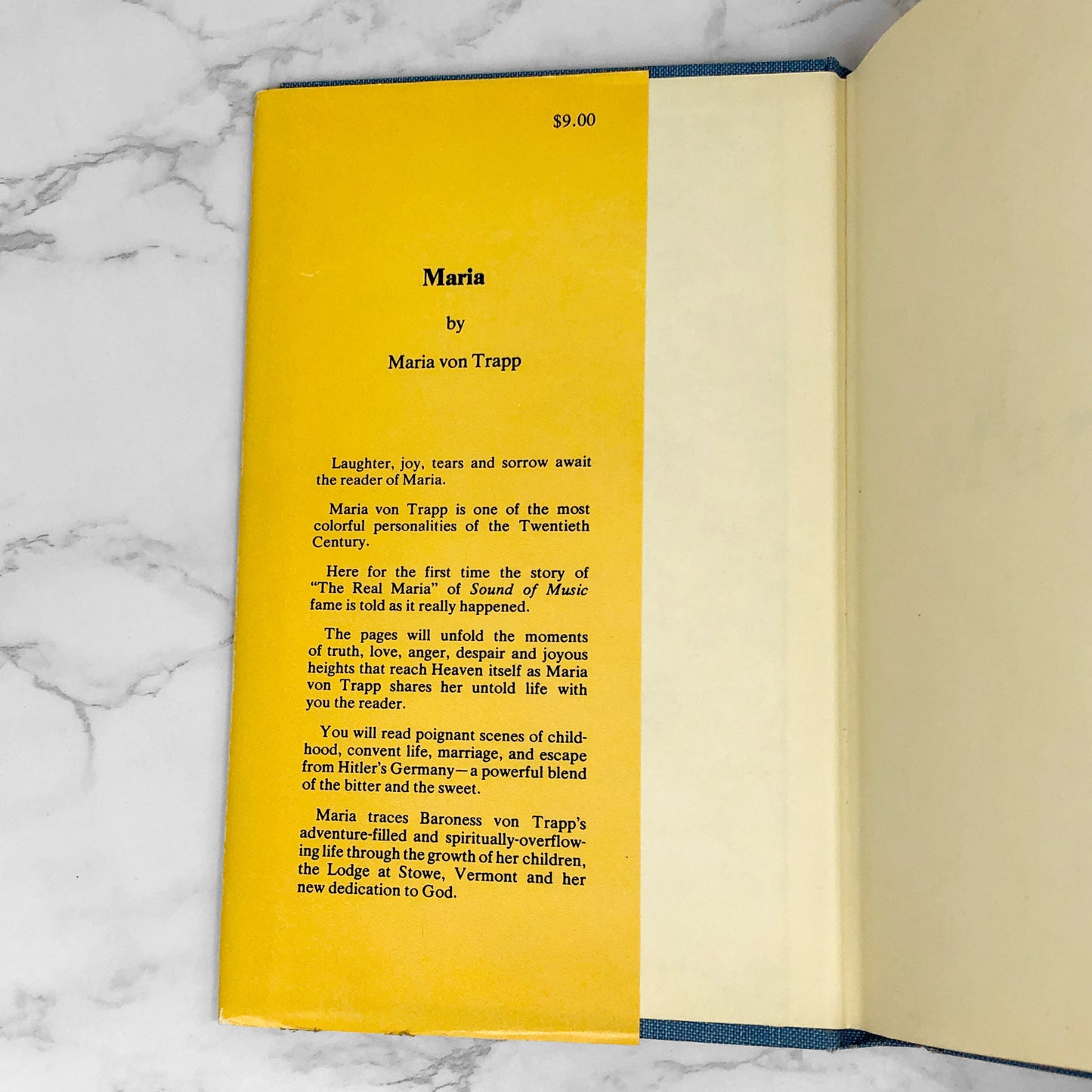 Maria by Maria von Trapp [FIRST EDITION • FIRST PRINTING] 1972 • Creation House