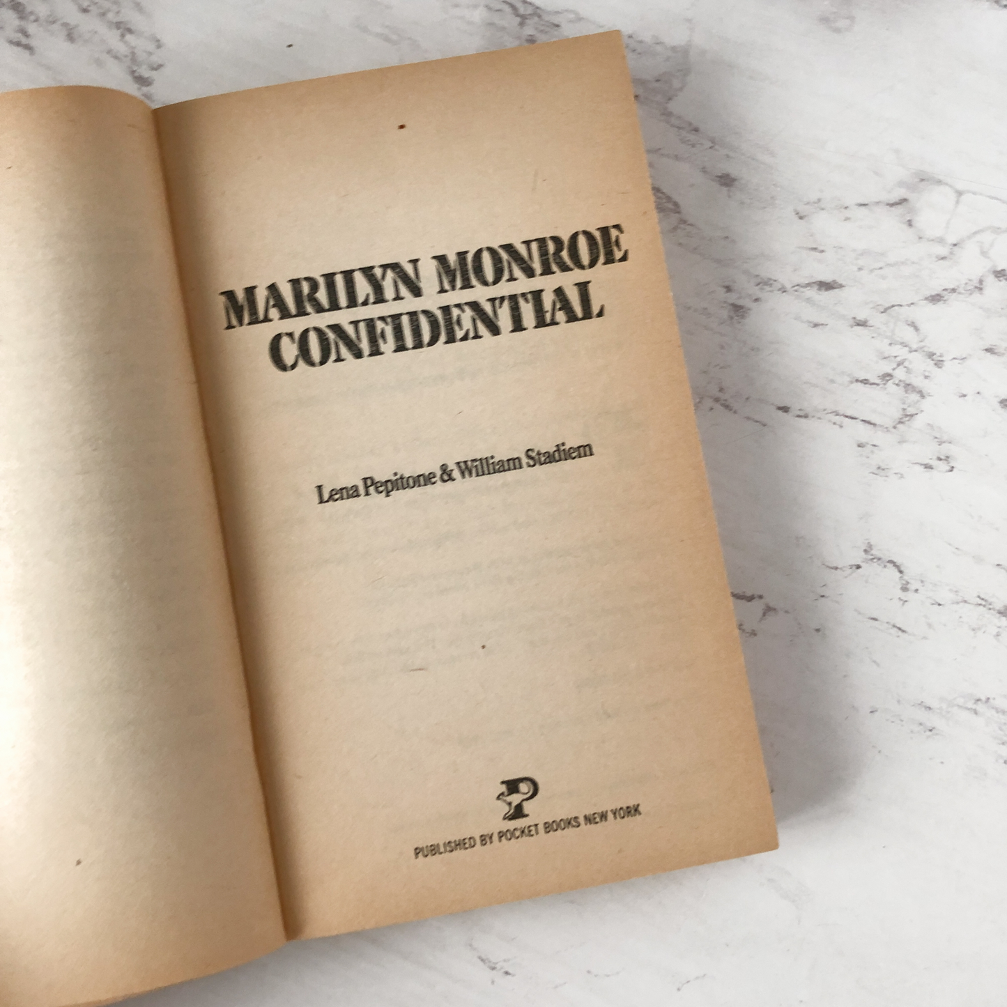 Marilyn Monroe Confidential by Lena Pepitone & William Stadiem [1980 PAPERBACK] - Bookshop Apocalypse