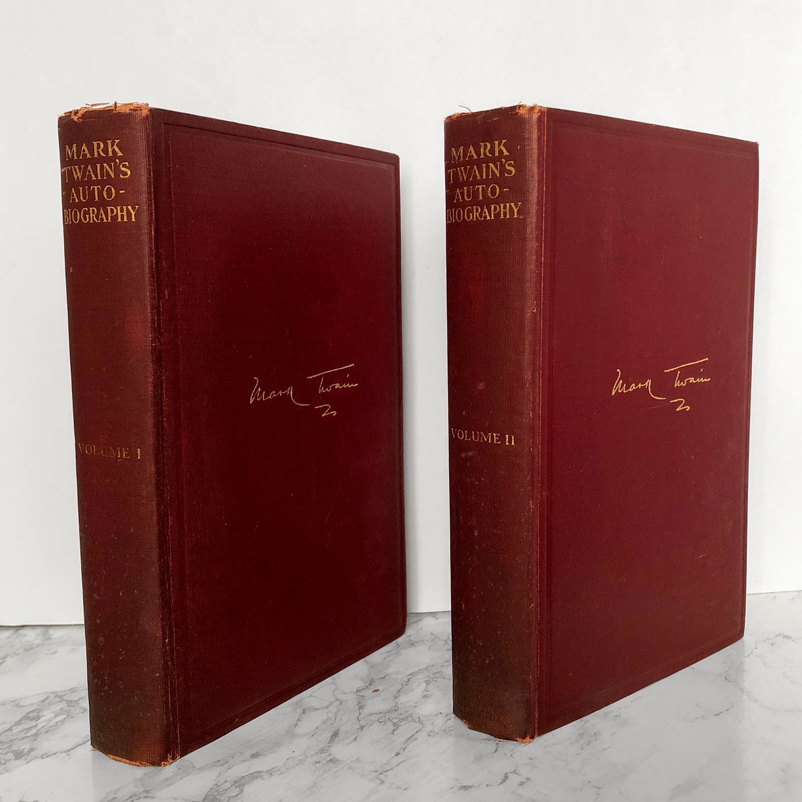 Mark Twain's Autobiography Volumes I & II [1925 LIMITED EDITION] - Bookshop Apocalypse